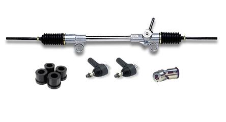 1979-93 Mustang Flaming River Manual Steering Rack Kit, 20:1 Standard Ratio.