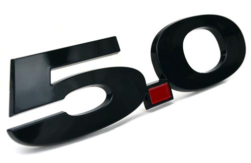 Mustang SVE "Coyote" Style Black 5.0 Emblem Black