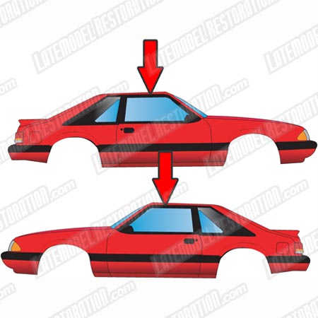 Mustang Roof Rail Molding Kit (87-93)