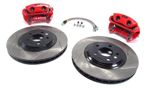 1994-04 Mustang Red SVE 13" Cobra Style Front Brake Kit