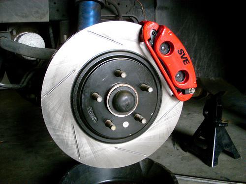 1994-04 Mustang Red SVE 13" Cobra Style Front Brake Kit