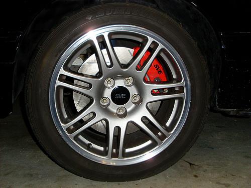 1994-04 Mustang Red SVE 13" Cobra Style Front Brake Kit